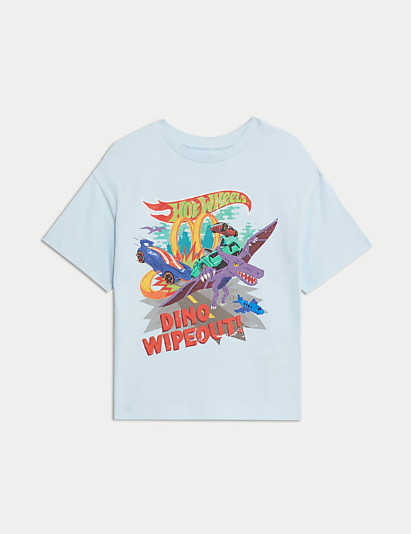 T-shirt Hot Wheels™ με δεινόσαυρο από 100% βαμβάκι (2-8 ετών) - GR