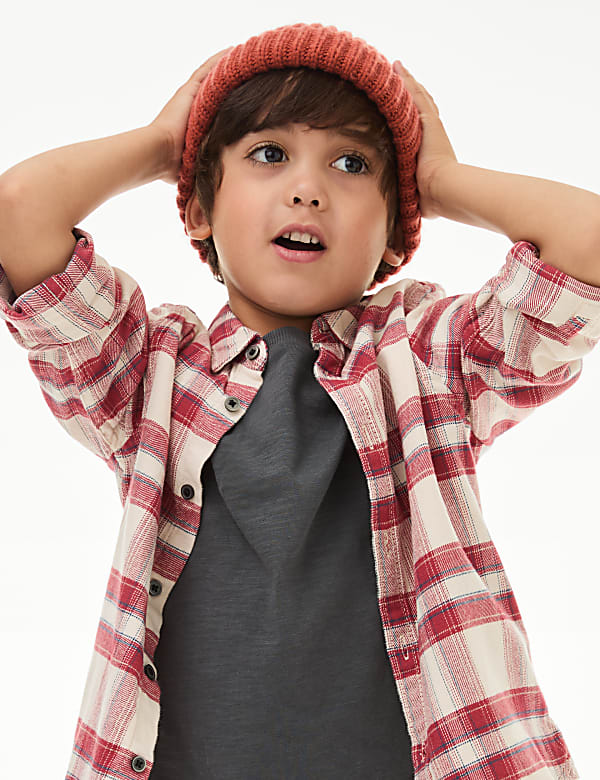 Pure Cotton Patterned Shirt (2-8 Yrs)