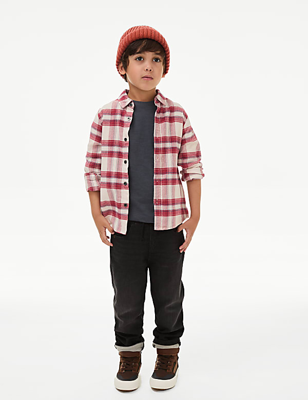 Pure Cotton Patterned Shirt (2-8 Yrs)
