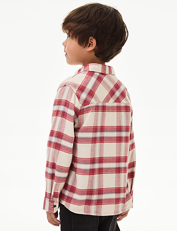 Pure Cotton Patterned Shirt (2-8 Yrs)
