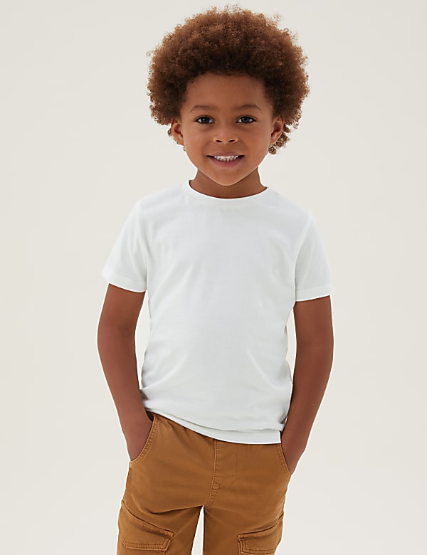 2pc Pure Cotton Check Shirt and T-Shirt (2-7 Yrs)