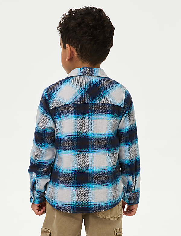 2pc Cotton Rich Checked Shirt & T-Shirt Set (2-8 Yrs) - JP