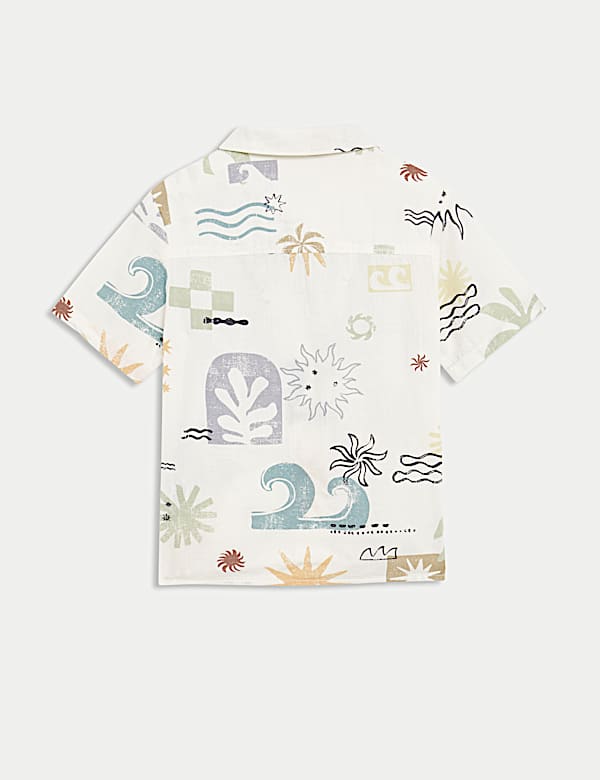 Pure Cotton Abstract Shirt