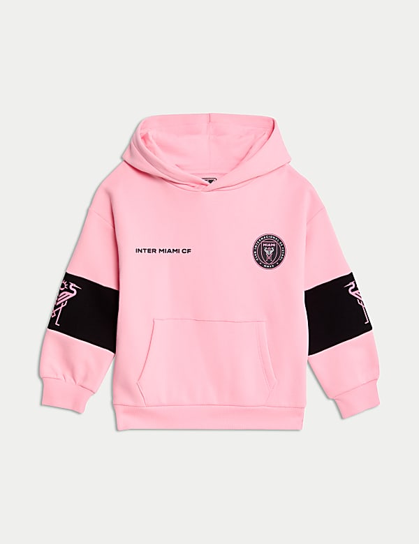 Cotton Rich Inter Miami Soccer Hoodie 2 6 Yrs PINK Hoodies M S HK