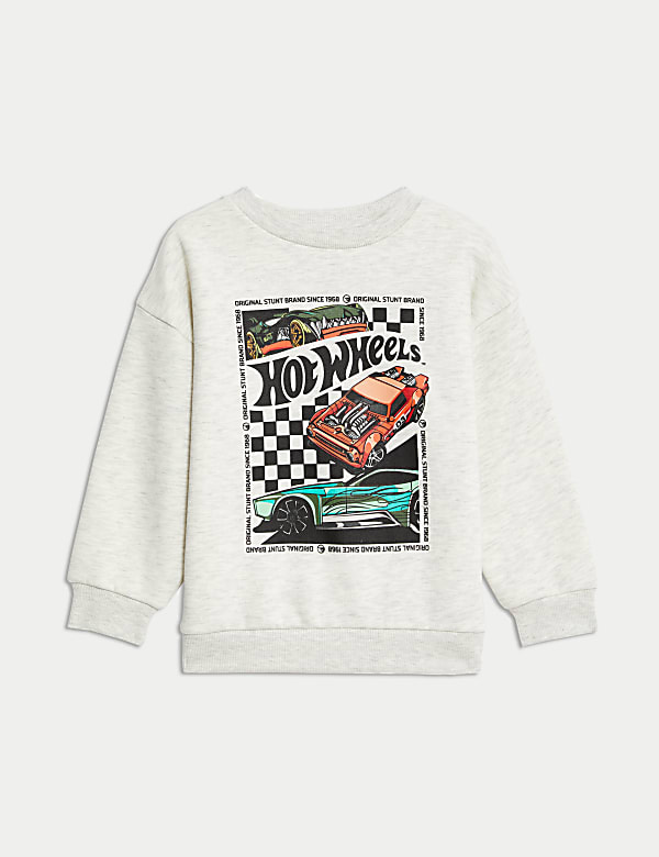 Cotton Rich Hot Wheels&trade; Sweatshirt (2-8 Yrs) - JO