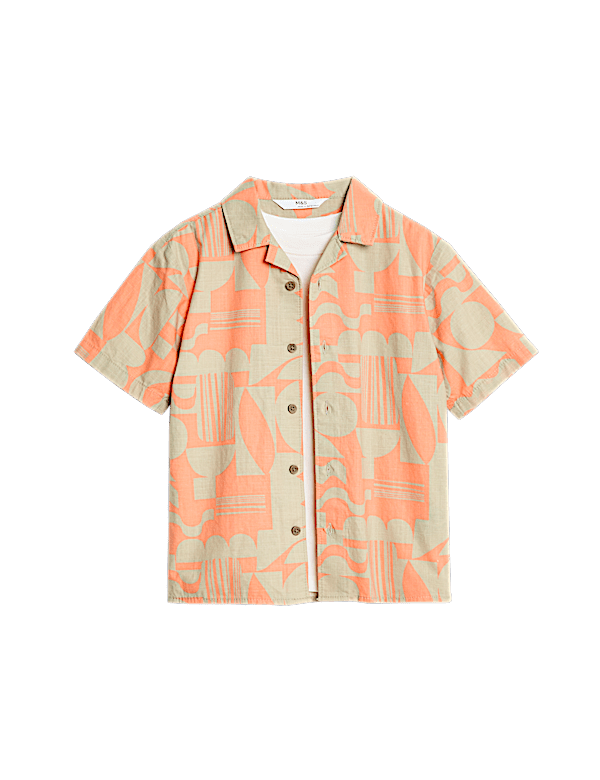 Pure Cotton Printed Shirt & T-Shirt Set (2-16 Yrs)