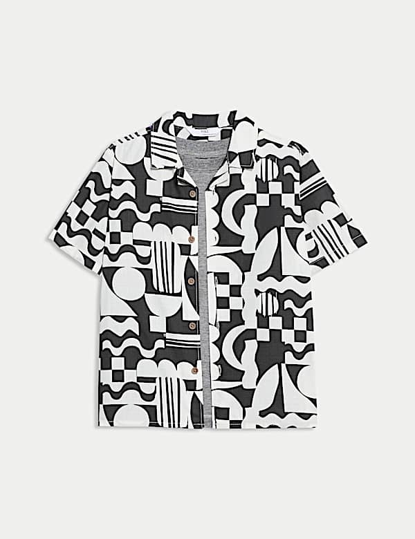 Pure Cotton Printed Shirt & T-Shirt Set (2-16 Yrs) - JO