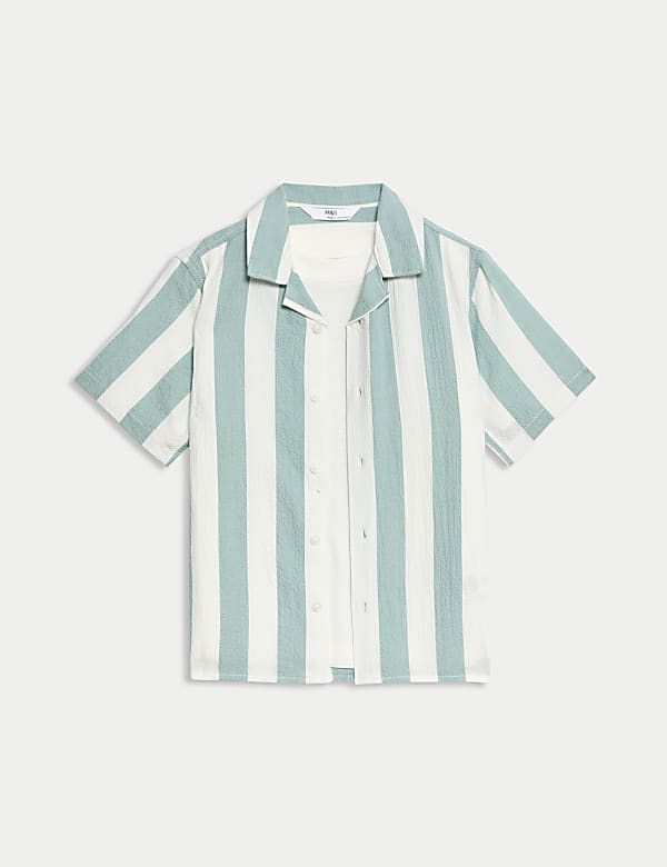 2pc Cotton Rich Shirt & T-Shirt Set (2-16 Yrs) - JP