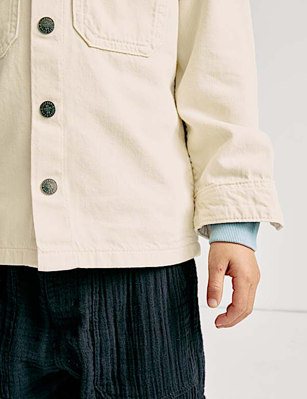 Denim Hooded Shacket (2-8 Yrs) - KG