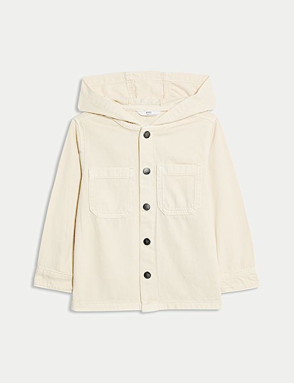 Denim Hooded Shacket (2-8 Yrs) - KG