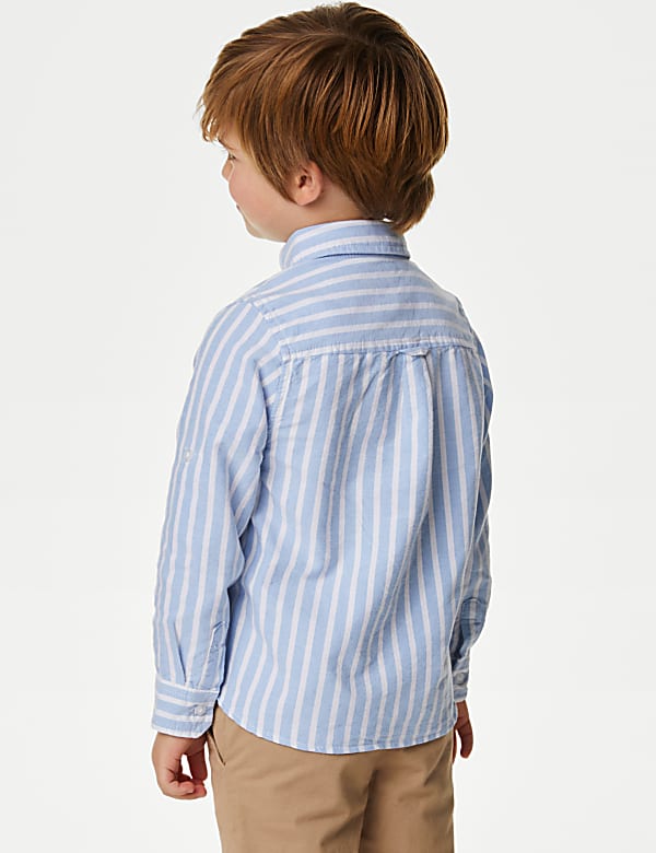 Pure Cotton Striped Oxford Shirt