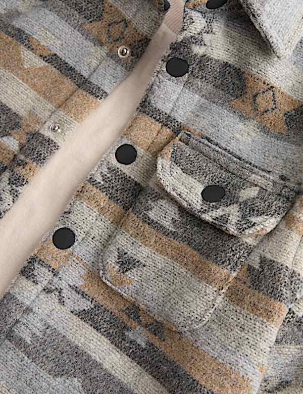 Patterned Shirt & T-Shirt Set (2-8 Yrs)