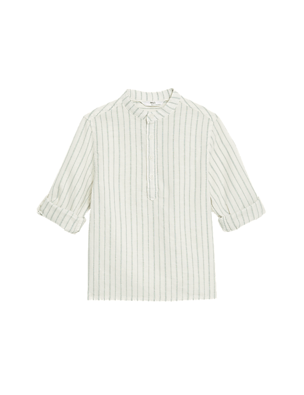 Cotton Rich Striped Shirt (2-8 Yrs)