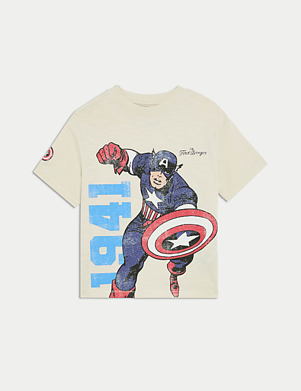 Pure Cotton Captain American T-Shirt (2-8 Yrs) - JP