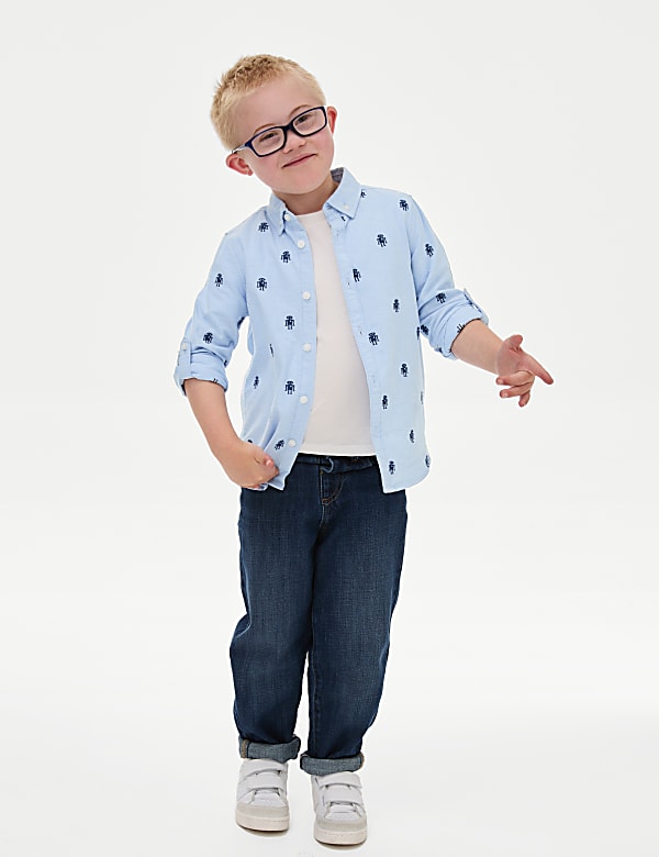 Πουκάμισο Robot από 100% βαμβάκι (2-8 ετών) - GR