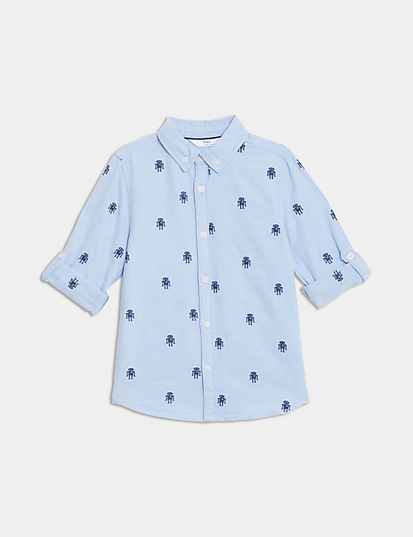 Πουκάμισο Robot από 100% βαμβάκι (2-8 ετών) - GR