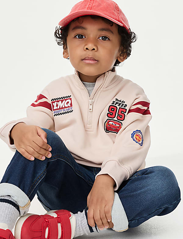 Sweat en coton Cars™ à col zippé (du 2 au 8&nbsp;ans) - LU