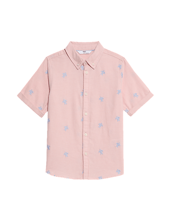Pure Cotton Turtle Embroidered Oxford Shirt (1-8 Yrs)