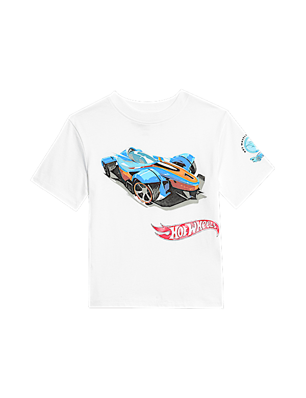 Pure Cotton Hot Wheels™ T-Shirt (2-8 Yrs)