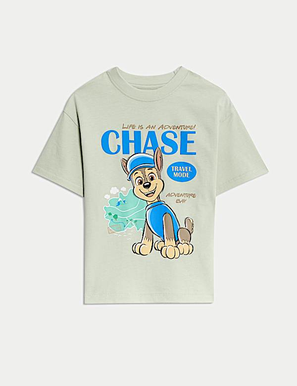 Cotton Rich PAW Patrol™ T-Shirt (2-8 Yrs) - GR