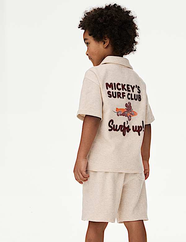 2-teiliges Outfit aus reiner Baumwolle mit Mickey Mouse™ Motiv (1–8 J.) - AT