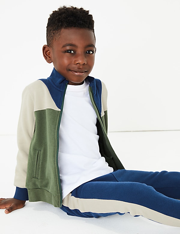 Jersey Colour Block Sweatshirt (3 Months - 7 Years)