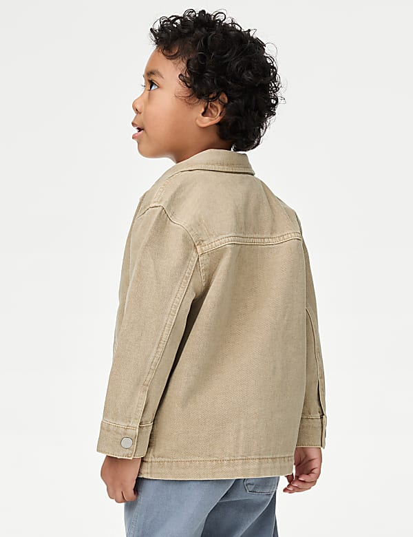 Pure Cotton Collared Jacket (2-16 Yrs) - NL