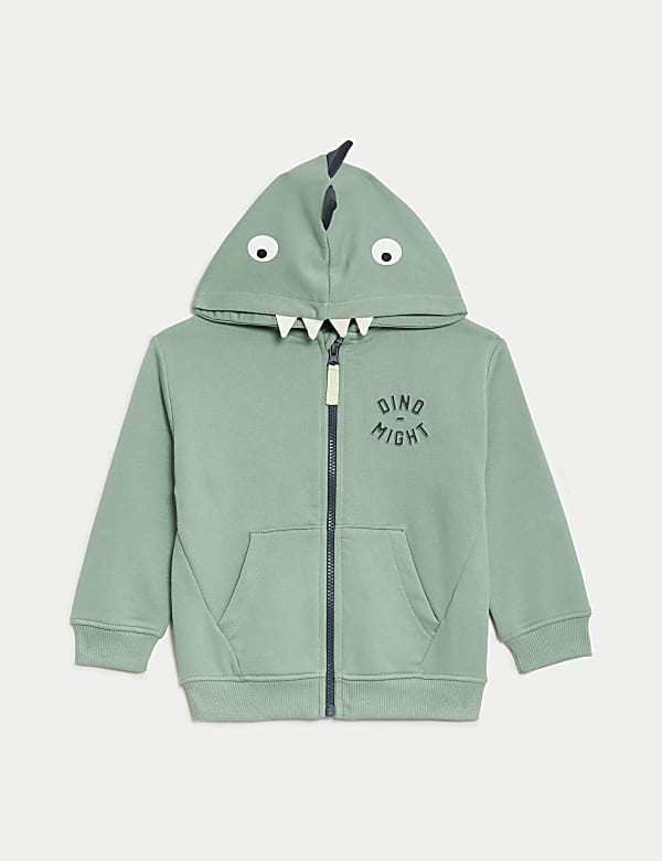 Sweat en coton à capuche et motif monstre (du 2 au 8&nbsp;ans) - LU