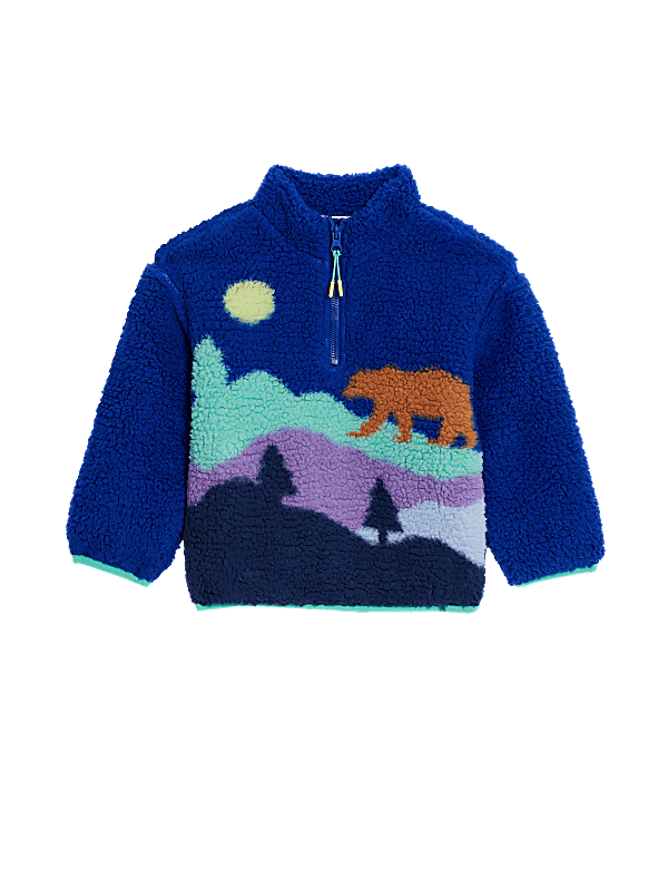Borg Scenic Print Jacket (2-8 Yrs)