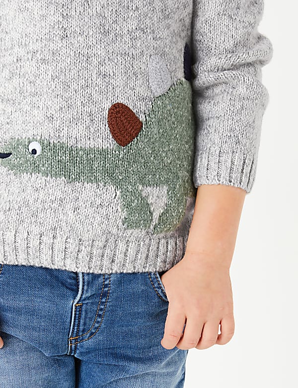 Dinosaur Knited Jumper (2-7 Years)