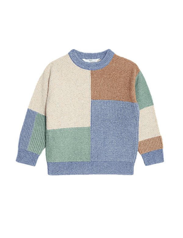 Patchwork Knitted Jumper (2-8 Yrs)