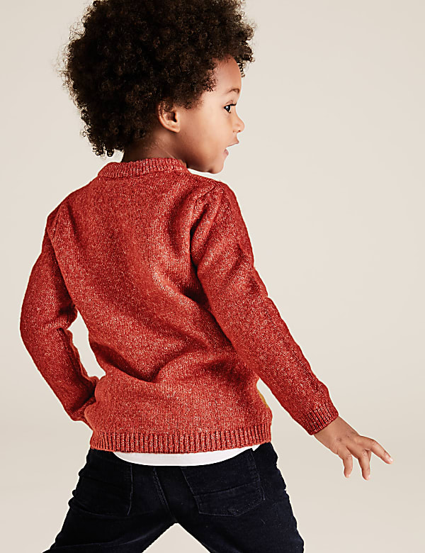 Knitted Moose Jumper (2-7 Yrs)