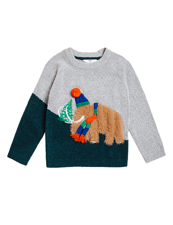 Mammoth Graphic Knitted Jumper (2-7 Yrs)