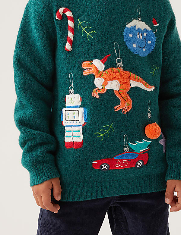 Knitted Christmas Tree Jumper
