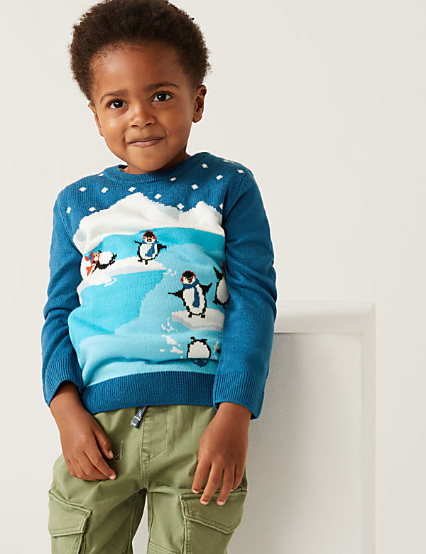 Knitted Penguin Jumper