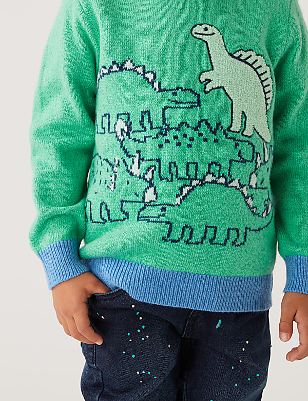 Cotton Rich Dinosaur Jumper