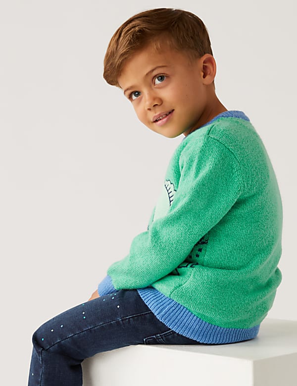 Cotton Rich Dinosaur Jumper