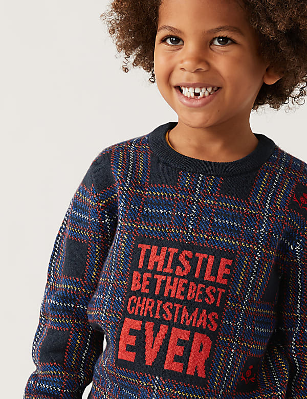 Mini Me Scottish Christmas Jumper