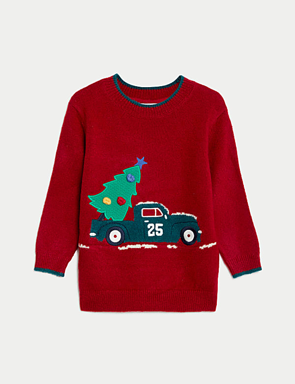 Trui met kerstboommotief (2-8 jaar) - BE