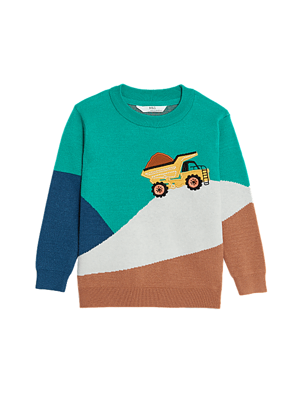 Truck Knitted Jumper (2-8 Yrs)