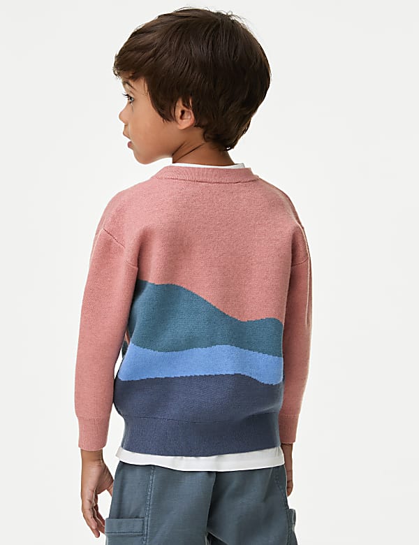 Boat Scene Knitted Jumper (2-8 Yrs)