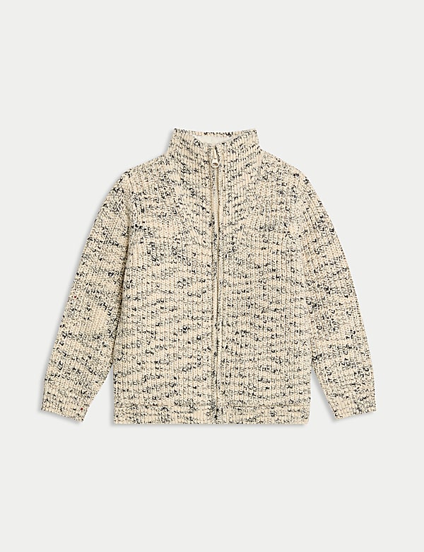 Pure Cotton Zip Through Jumper (2-8 Yrs) - AL