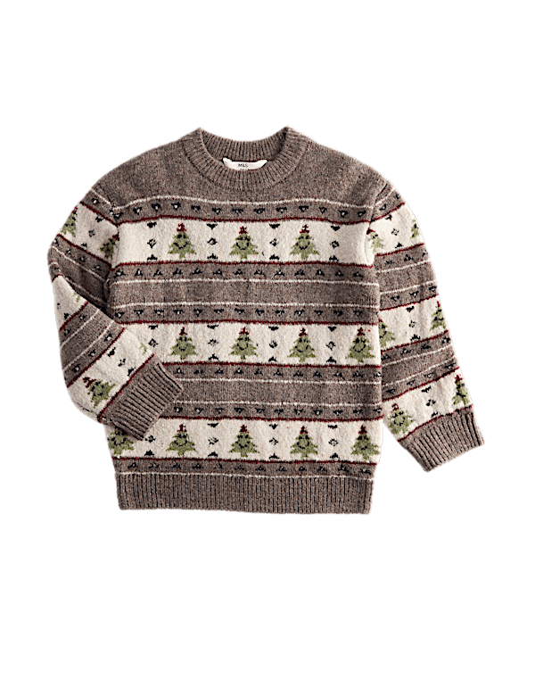 Fair Isle Christmas Tree Jumper (2-8 Yrs)