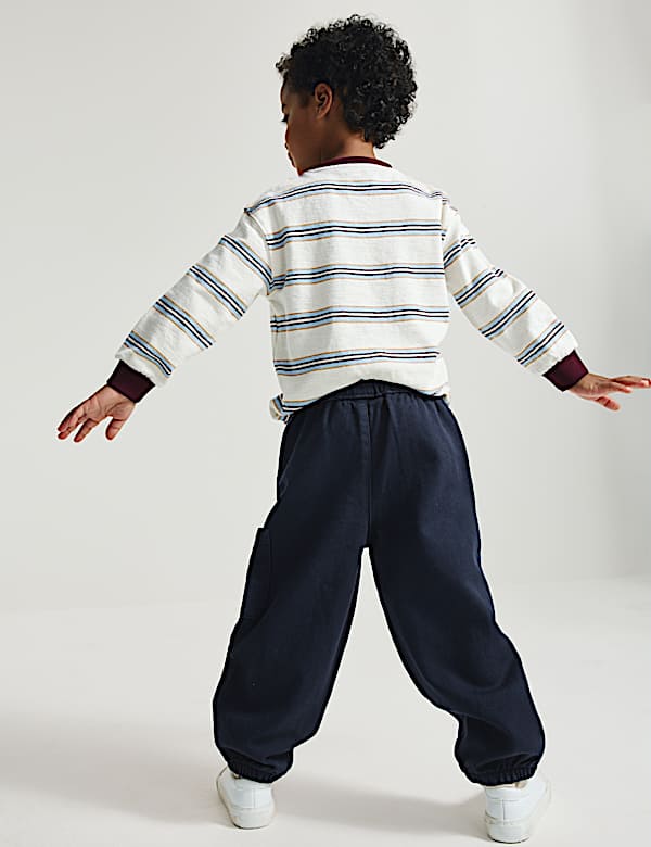 Relaxed Denim Cargo Jeans (2-8 Yrs)