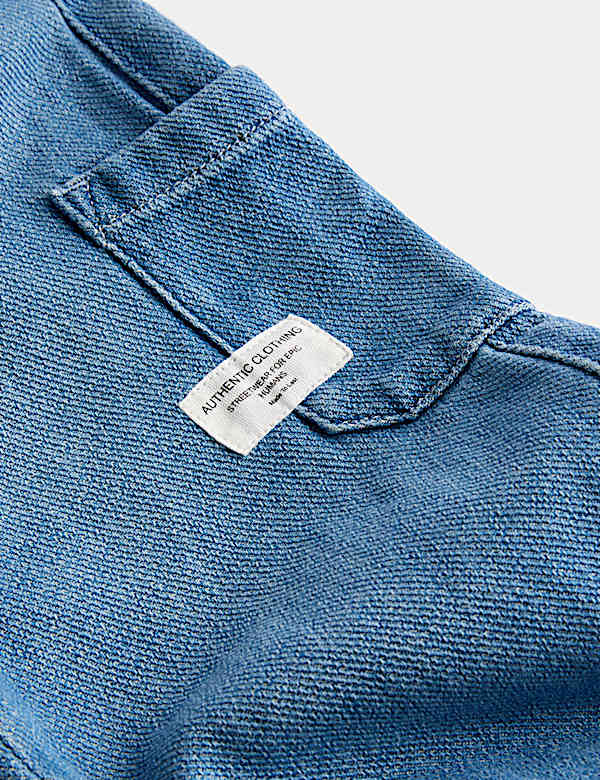 Relaxed Denim Cargo Jeans (2-8 Yrs)