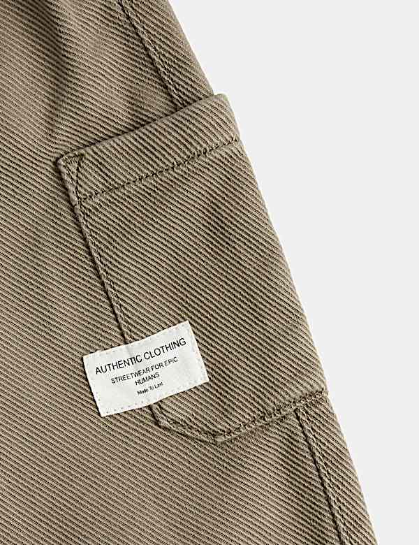 Relaxed Denim Cargo Jeans (2-8 Yrs)