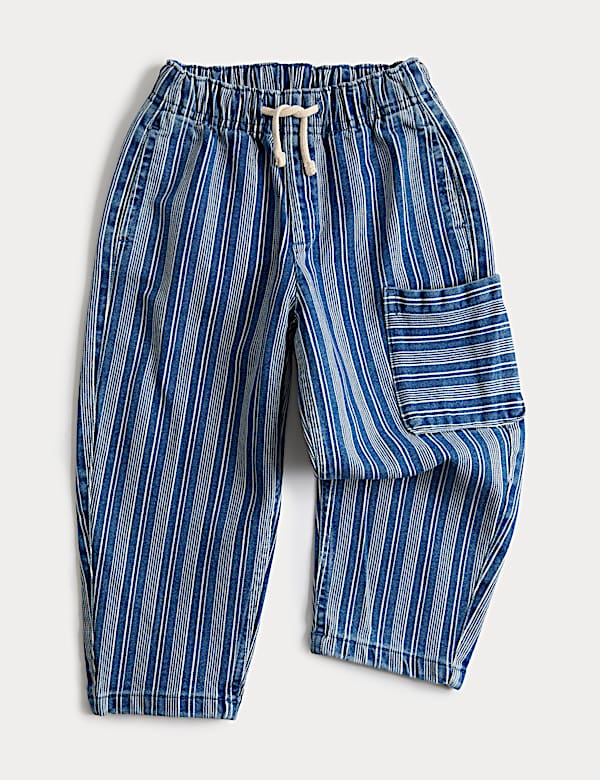 Cotton Rich Stripe Denim Jeans (2-8 Yrs)