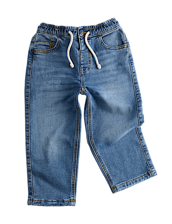 Straight Leg Cotton Rich Comfort Waist Jeans (2-8 Yrs)