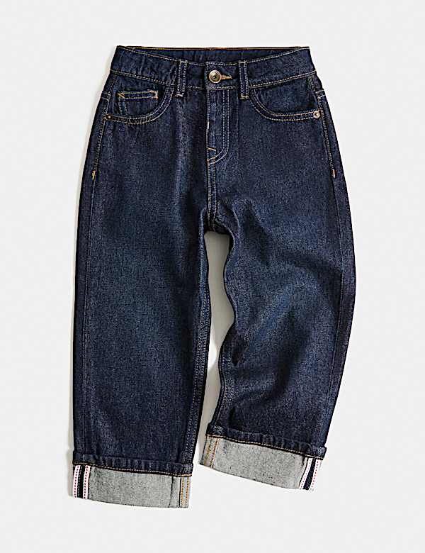 Turn Up Denim Jeans (2-8 Yrs)