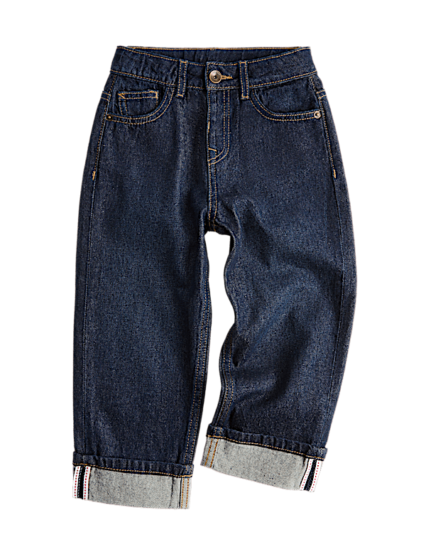 Turn Up Denim Jeans (2-8 Yrs)